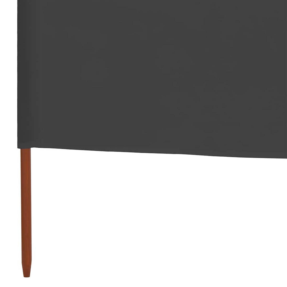 WINDSCHUTZGEWEBE 5Er Set 600/160 Cm Anthrazit - Anthrazit, Textil (600/160cm) - vidaXL