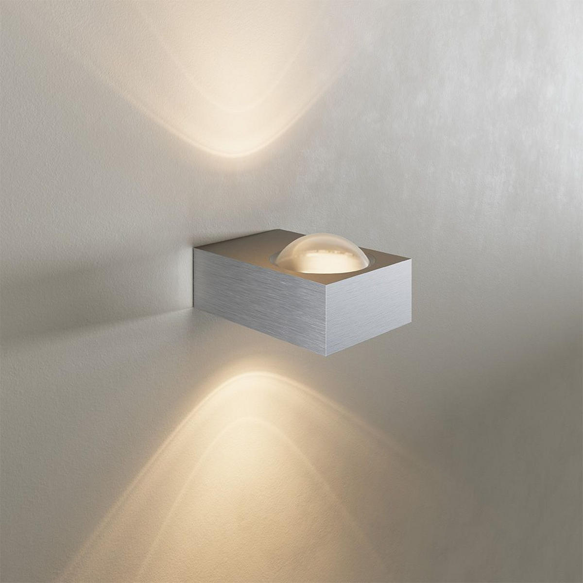 LED-WANDLAMPE Beam X Schwarz - Schwarz, Metall (8/4/12cm) - s.luce