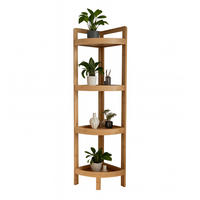 ECKREGAL - Hellbraun, Holz/Holzwerkstoff (23/105.5/23cm) - Relaxdays