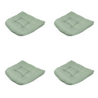 SITZKISSEN Napels - Grün - 46/46/6 cm - 4er-Set - Grün, Textil (46/6/46cm) - Madison