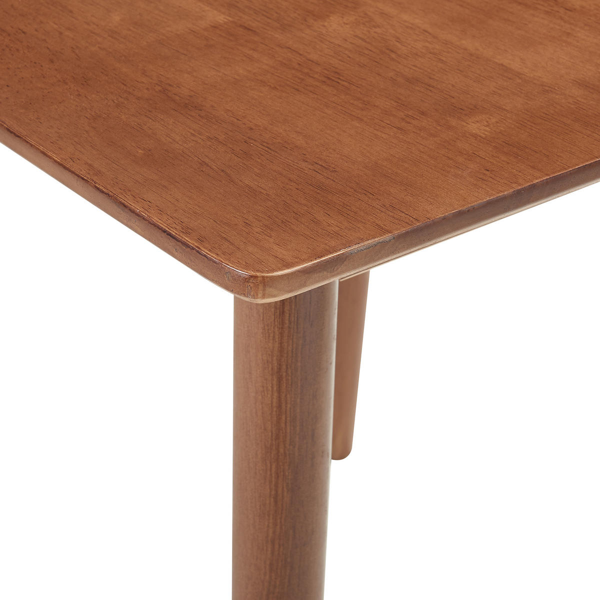 JÍDELNÍ STŮL Klijori - barva vlašského ořechu, dřevo (75/75/73.5cm) - [en.casa]