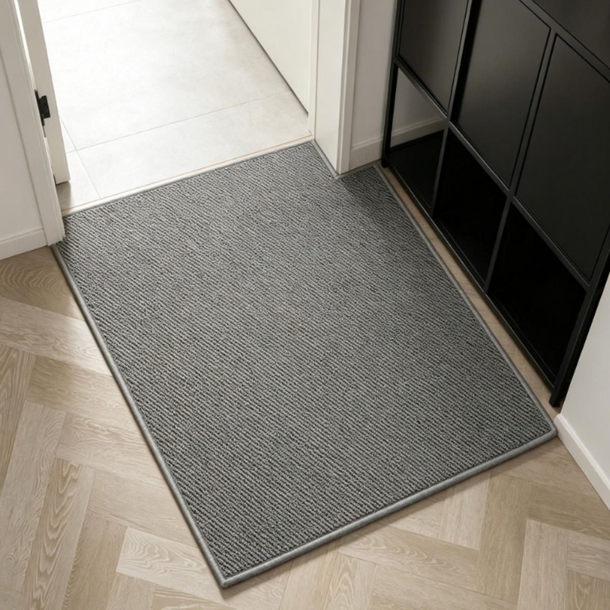TEPPICH, Sisal-Optik, Rauchgrau, 120 × 80 cm - Grau, Kunststoff/Textil (80/120cm) - Weltevree