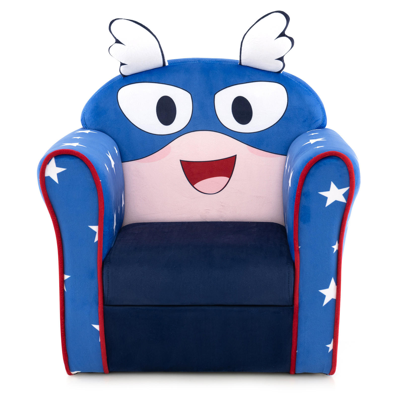 KINDERSOFA 54cm Blau - Blau, Holz (40/54/50cm) - COSTWAY