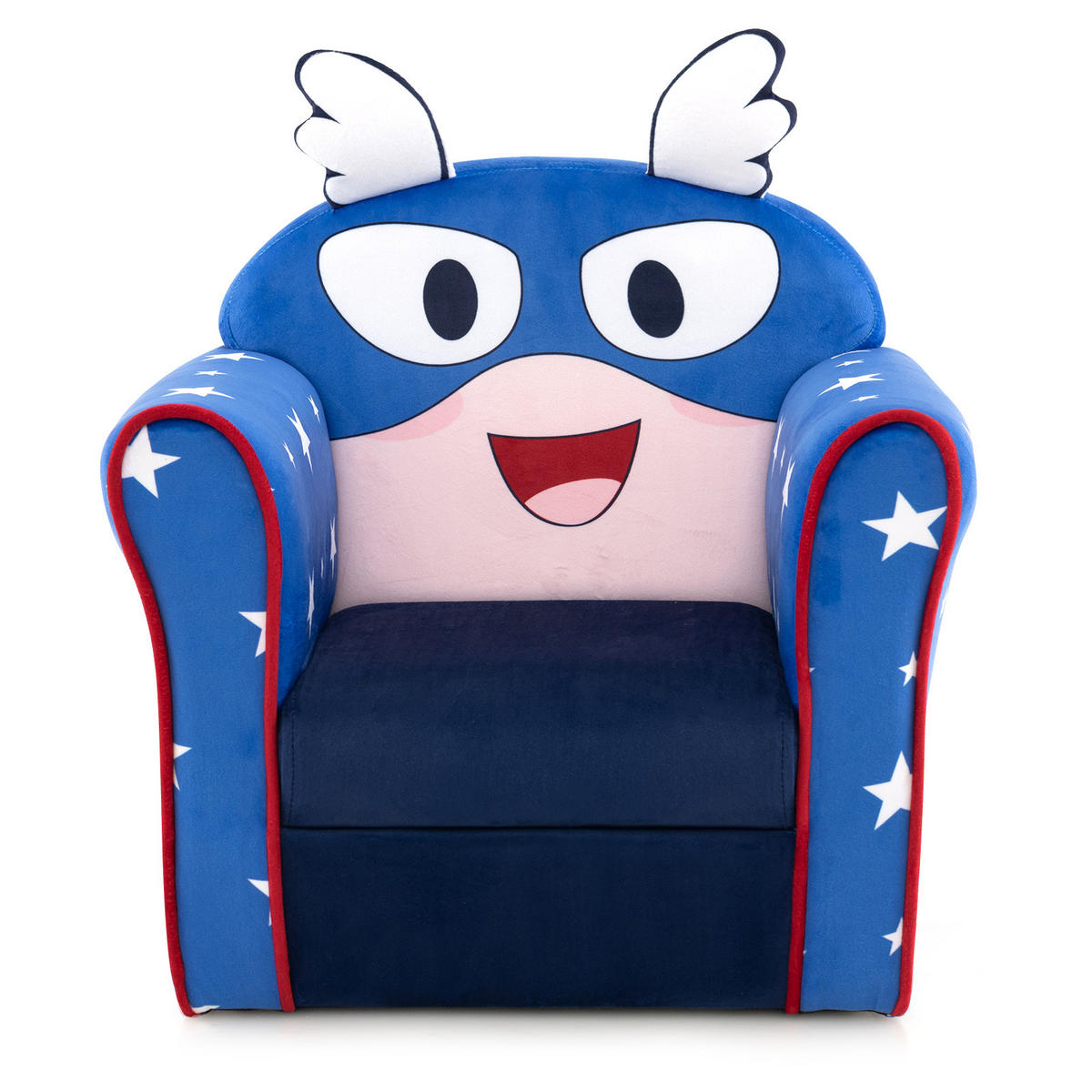 KINDERSOFA 54cm Blau - Blau, Holz (40/54/50cm) - COSTWAY