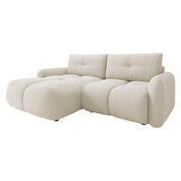 ECKSOFA Sandy - Sandfarben/Schwarz, Holz/Kunststoff (238/165cm) - MIRJAN24