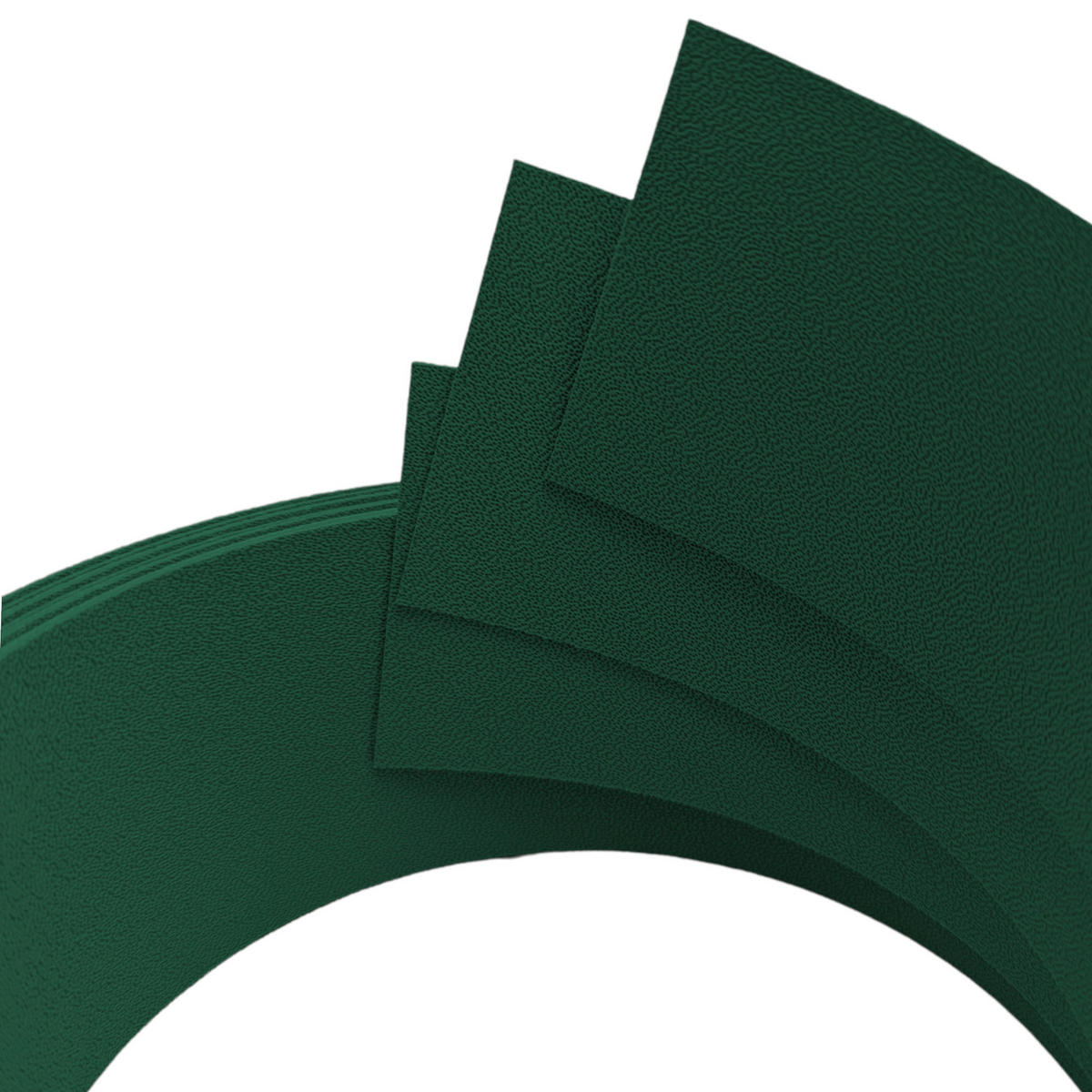 SICHTSCHUTZSTREIFEN Premium Akzentstreifen Set Drittel Grün 2,55m - Grün, Kunststoff (255/6.3cm) - ZAUN|ZU