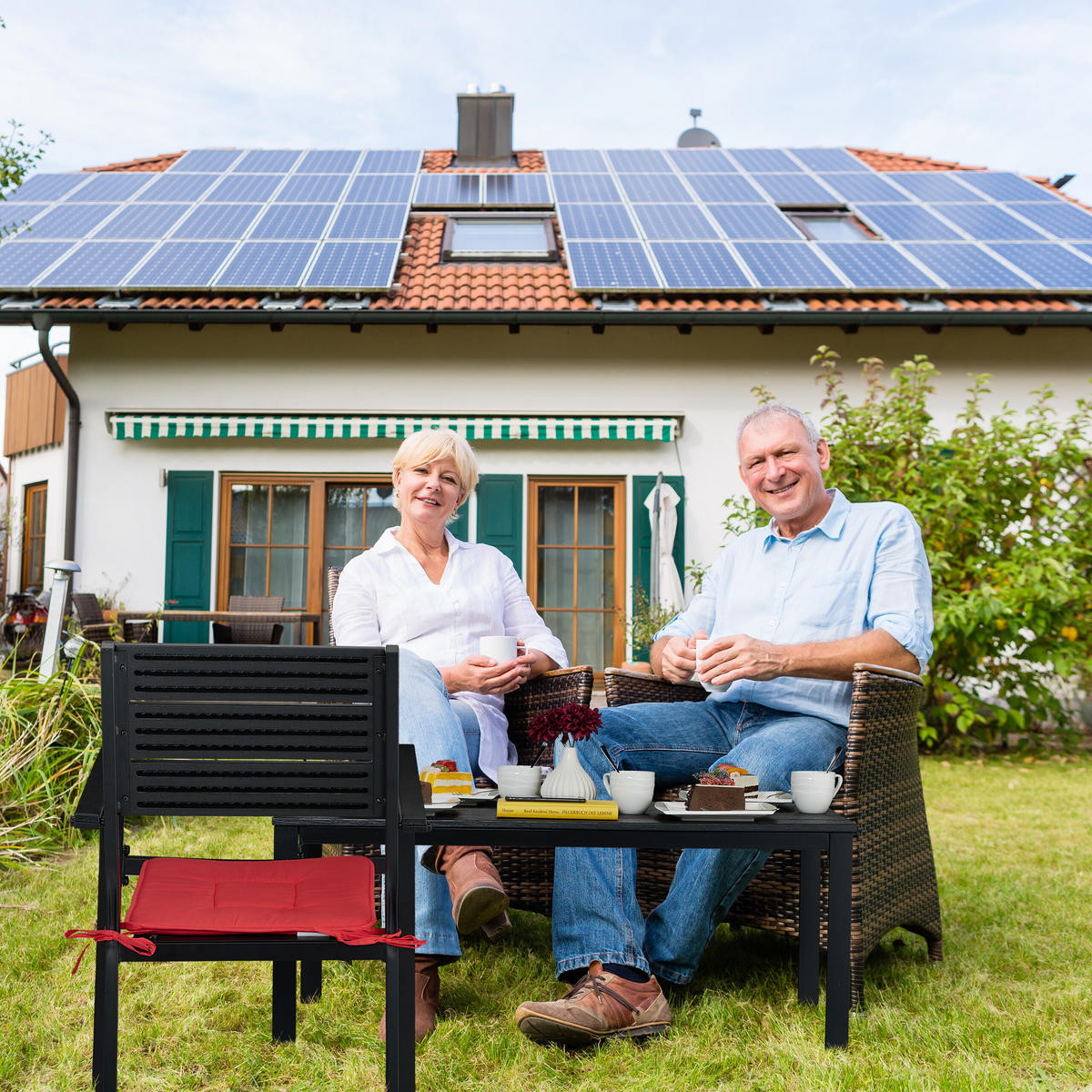 GARTENTISCH - Schwarz, Kunststoff/Metall (48/98/39cm) - Relaxdays