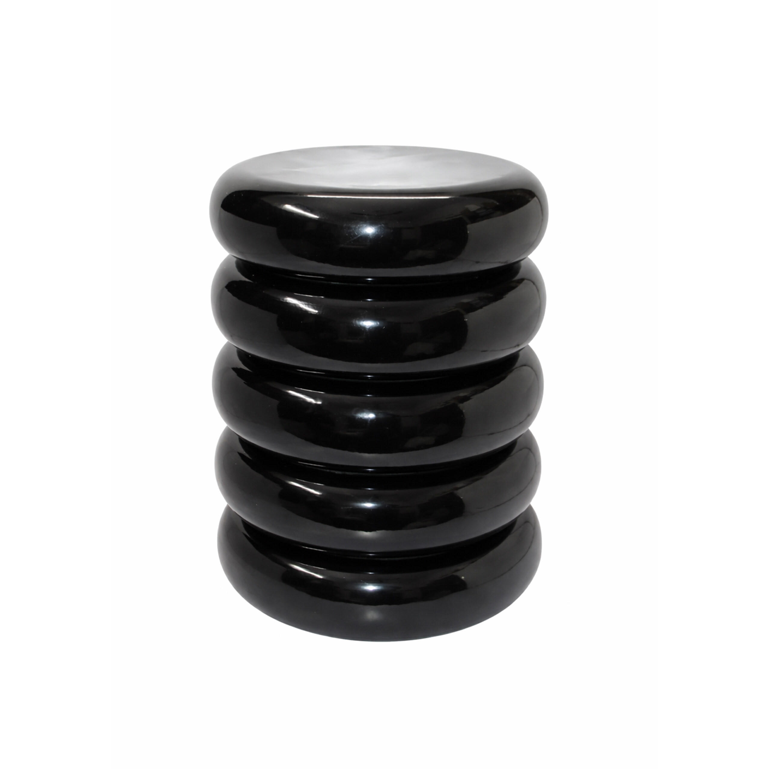 STRANSKA miza - črna, kovina (31/31/45cm) - Relaxdays