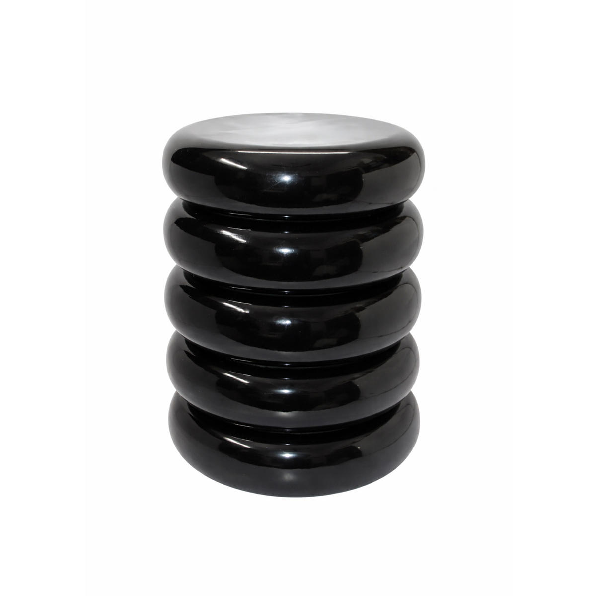 STRANSKA miza - črna, kovina (31/31/45cm) - Relaxdays