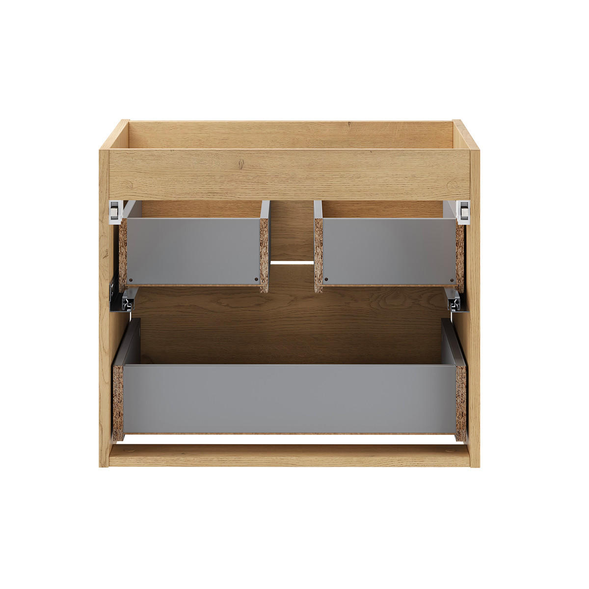 SKRINKA POD UMÝVADLO 60cm Edmé Drevo - hnedá, kompozitné drevo (60/52.2/46cm) - Petits-meubles