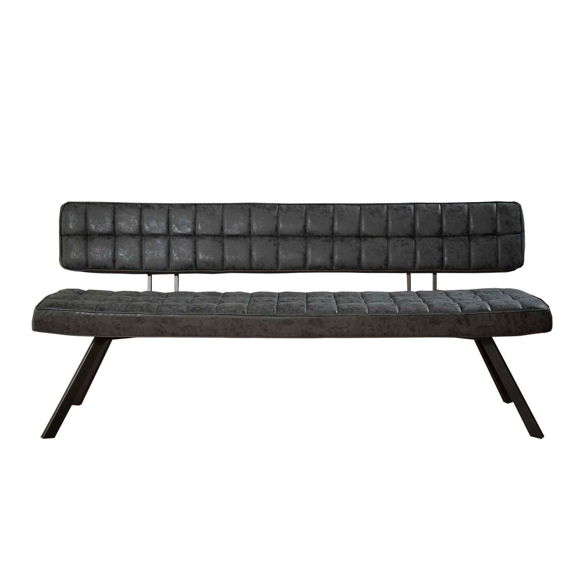 ESSZIMMERBANK Velo Schwarz 54/180/83 cm - Schwarz, Textil (180/83/54cm) - Hoyz Collection