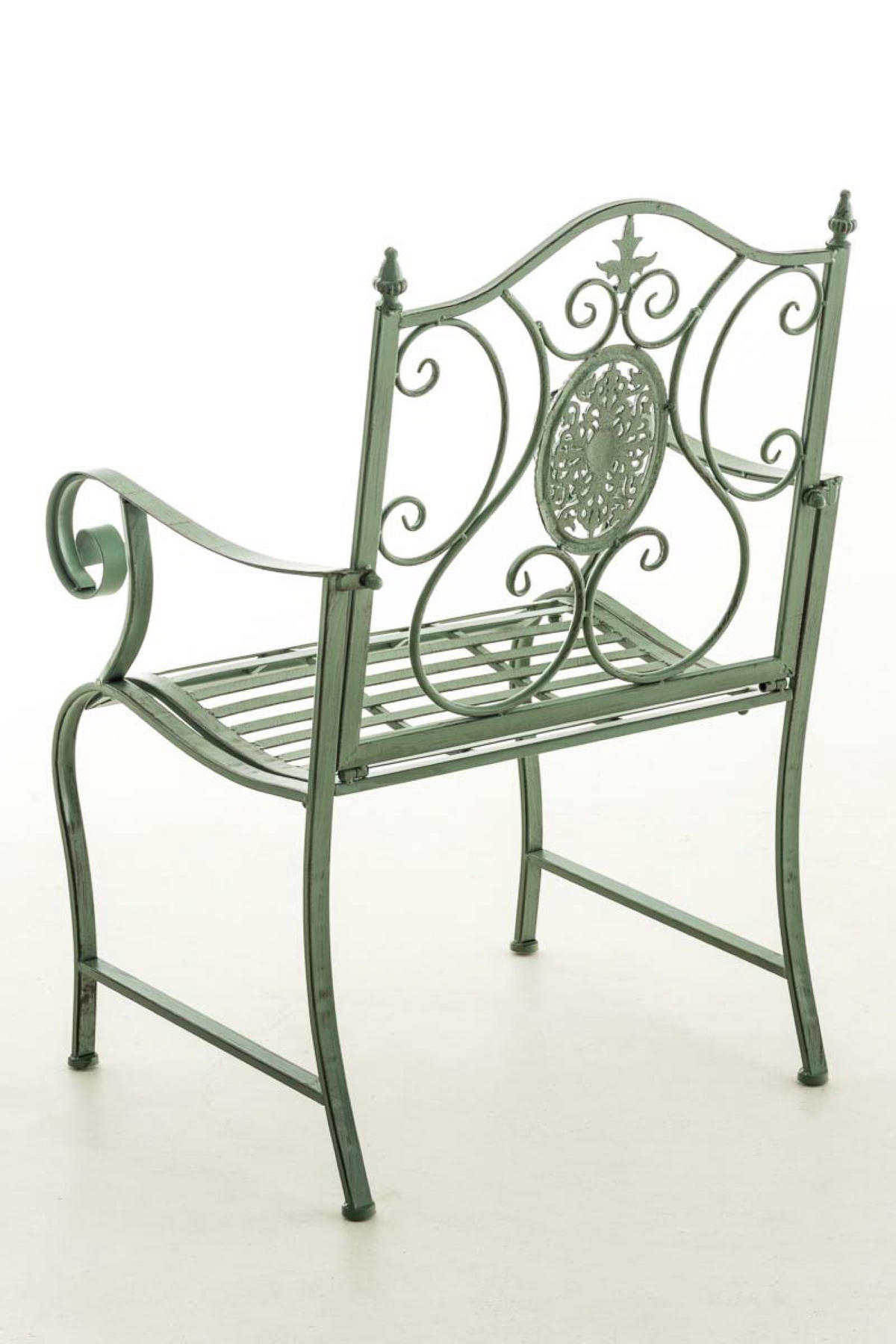 STUHL Pamela antik-grün - Grün, Metall (62/94/53cm) - TPFGarden