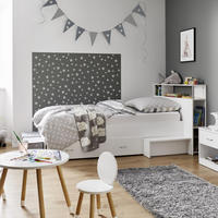 STAURAUMBETT Nika Weiß ca. 90 / 200 cm MDF - Weiß, Holzwerkstoff - Bessagi Kids