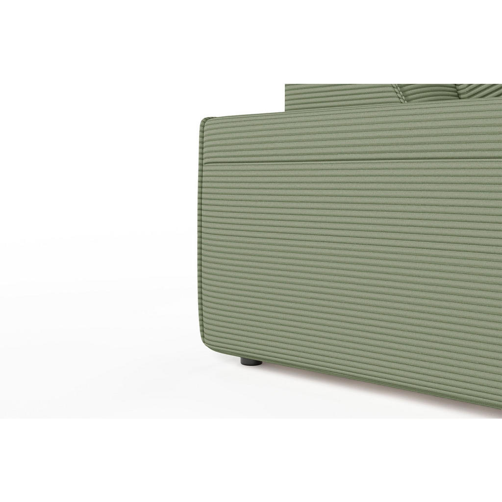 Thumbnail - Kawola Sofa, Grün, Textil, Echtholz, 3-Sitzer, Füllung: Kaltschaum, 256x71x101 cm, Wohnzimmer, Sofas & Couches, Sofas