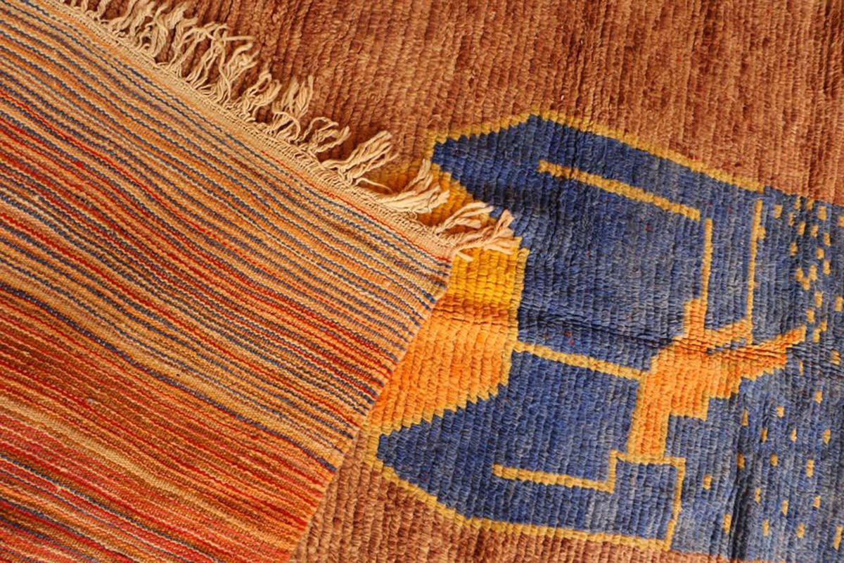 BERBERTEPPICH aus Marokko aus reiner Wolle 200x 300 cm - Braun, Naturmaterialien (200/300cm) - AFK Living
