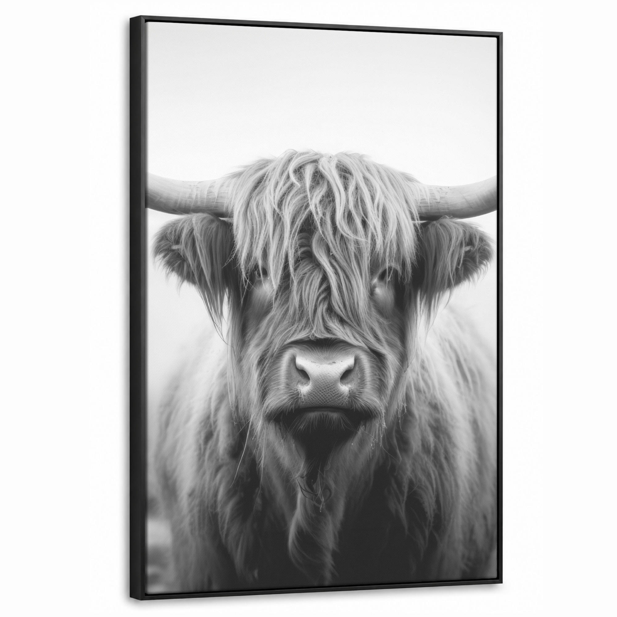 MuchoWow Leinwand Grau 60x90 cm