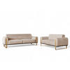 SOFASET Valerie 3-2 - Beige, Holzwerkstoff/Textil (228/79/90cm) - Fun Möbel