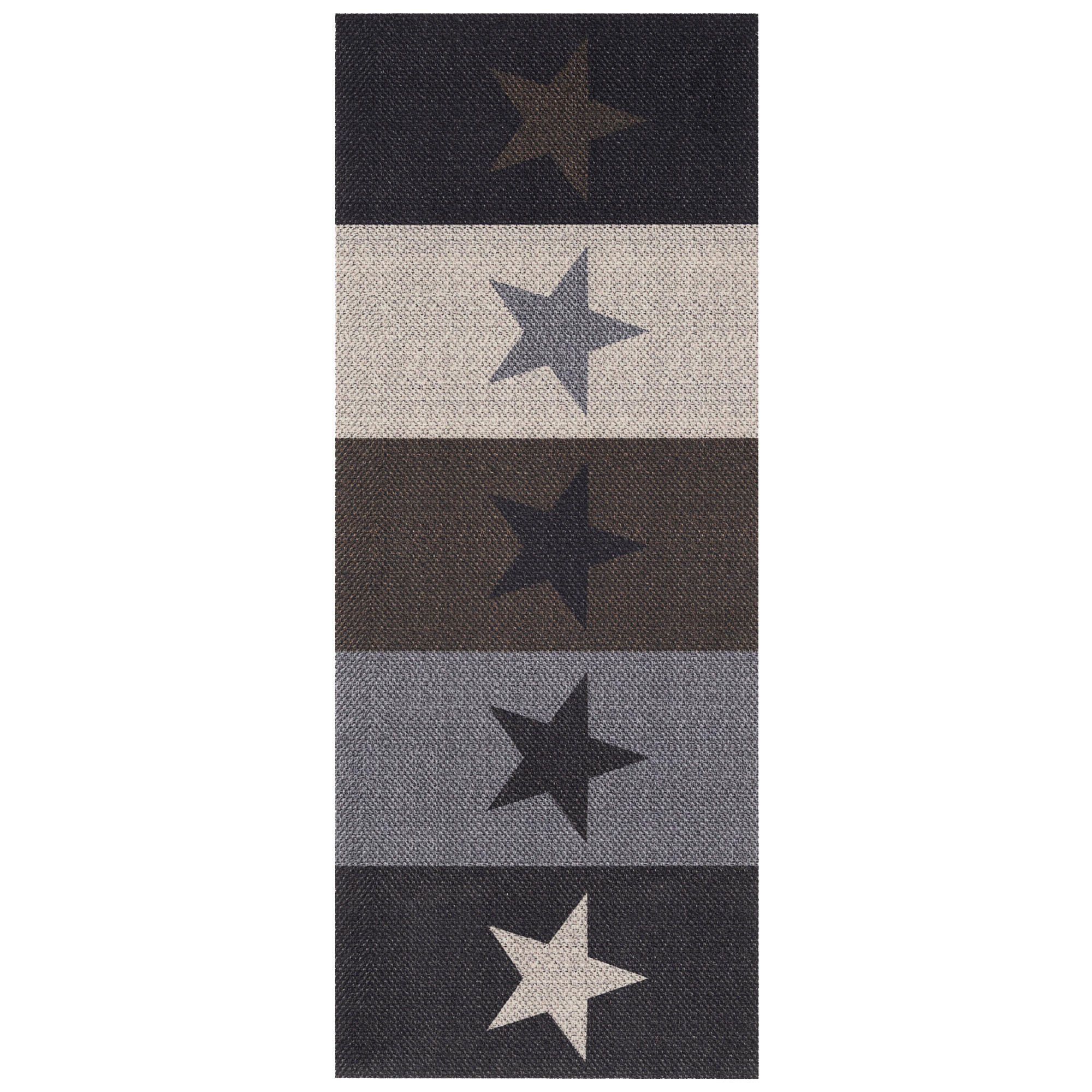 KÜCHENLÄUFER TEPPICH TRENDY MODERN STARS - Anthrazit, Textil (45/145cm) - Pergamon