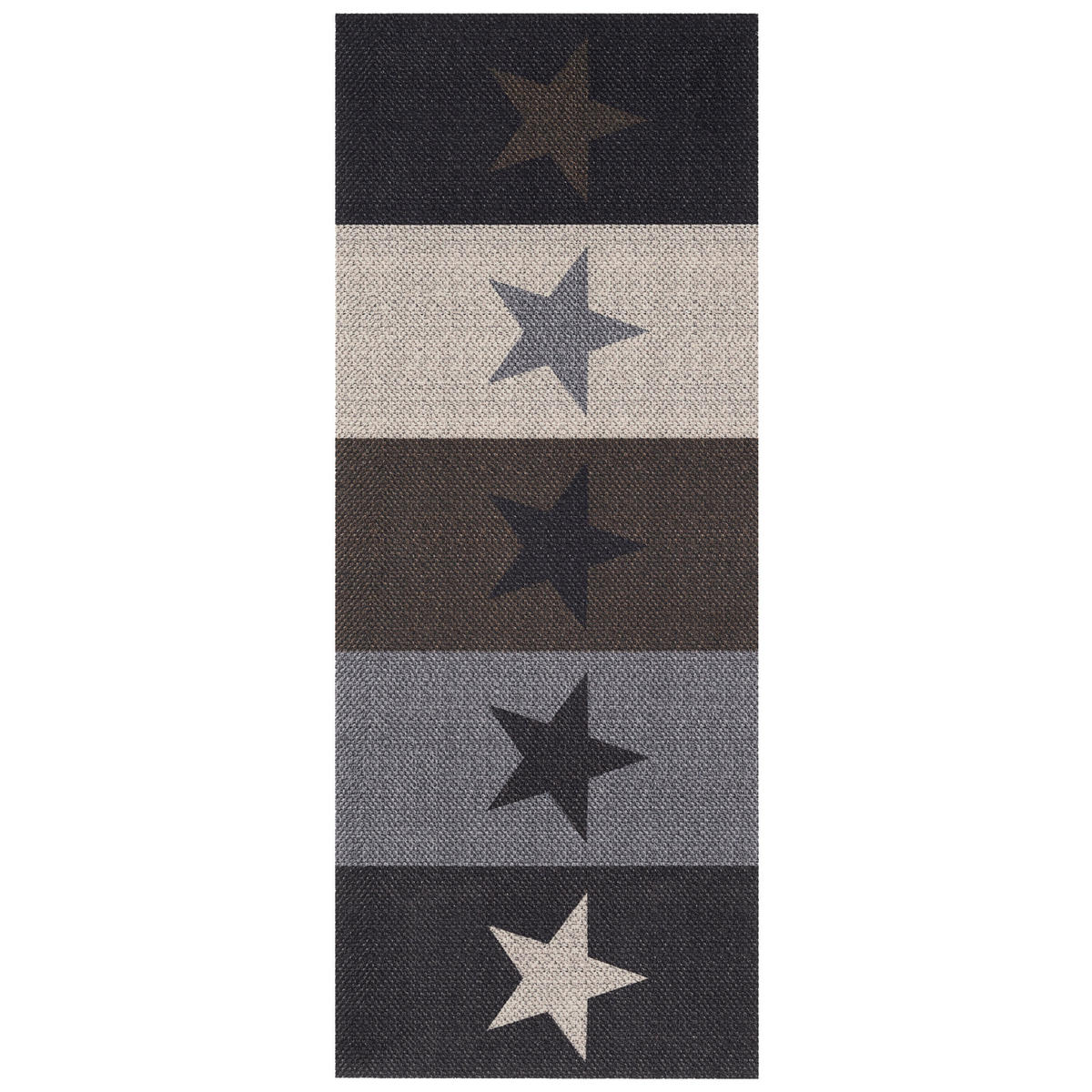 KÜCHENLÄUFER TEPPICH TRENDY MODERN STARS - Anthrazit, Textil (45/145cm) - Pergamon