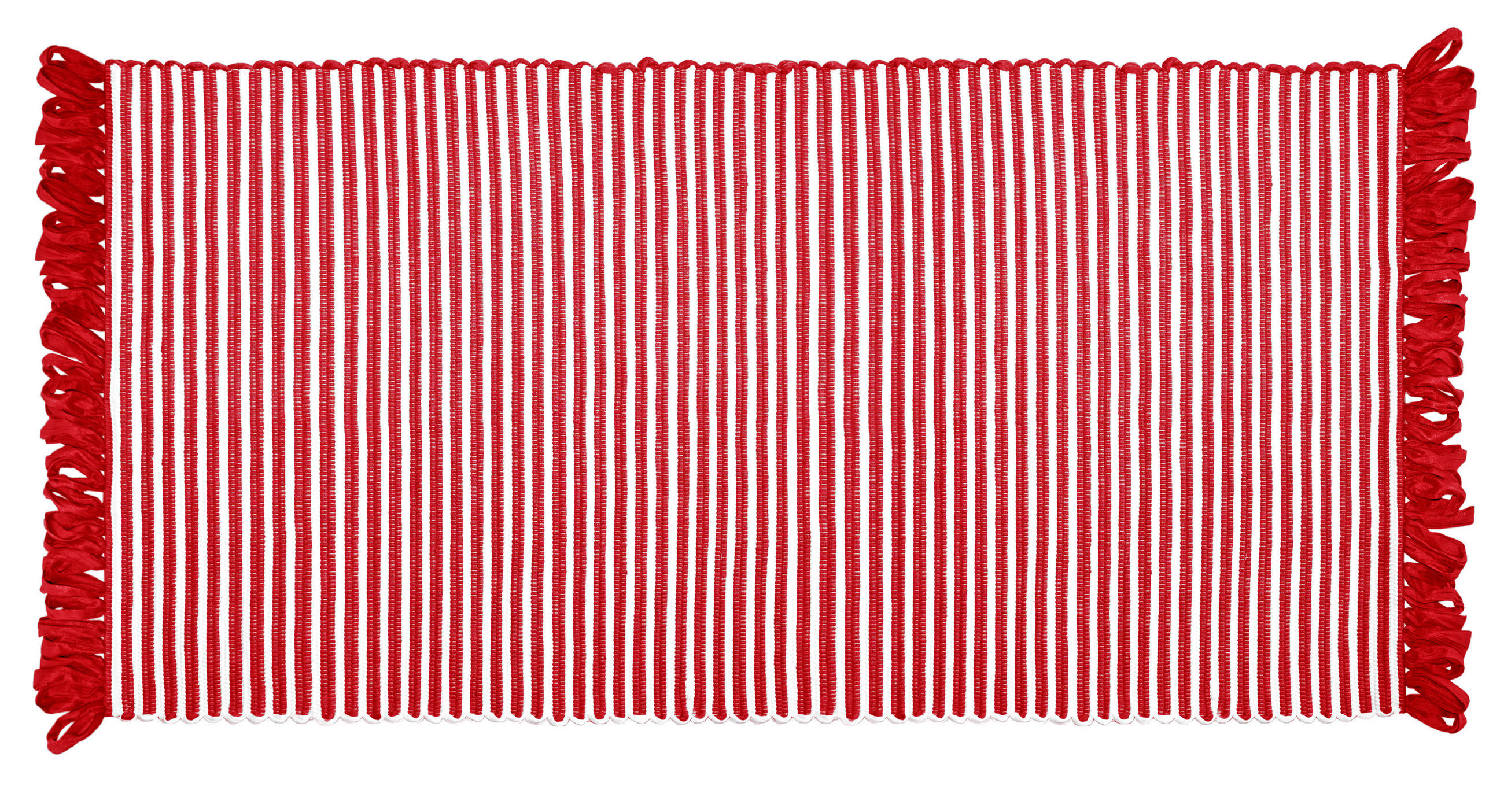 HANDGEWEBTER Läufer 60x120 cm Chilli - Rot, Naturmaterialien/Textil (60/120cm) - Lashuma