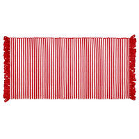 HANDGEWEBTER Läufer 60x120 cm Chilli - Rot, Naturmaterialien/Textil (60/120cm) - Lashuma