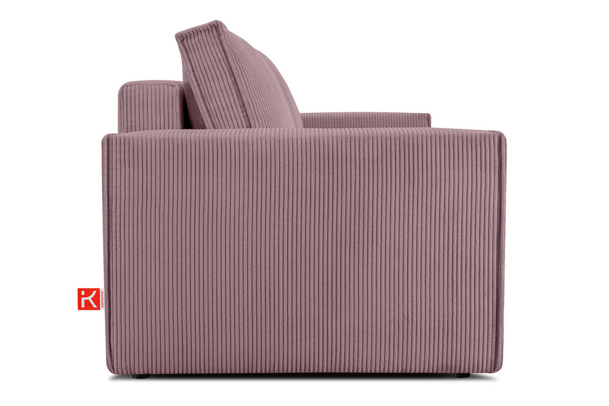 SCHLAFSOFA NAPI in Pet Friendly Cord-Stoff, hellviolett - Violett/Schwarz, Textil (228/89/101cm) - KONSIMO®