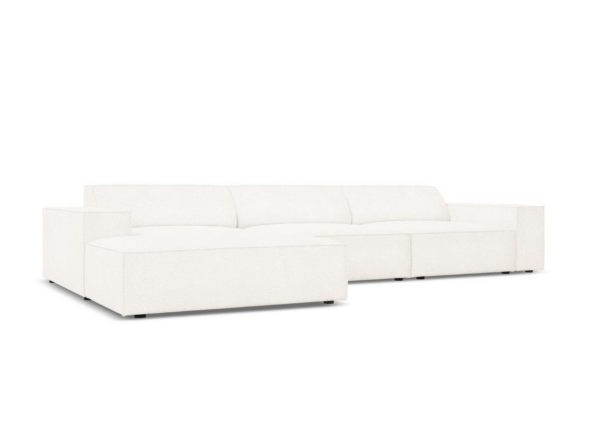 ECKSOFA links Jodie aus Boucle beige 4 Sitzplätze - Beige, Textil (166/284cm) - Micadoni