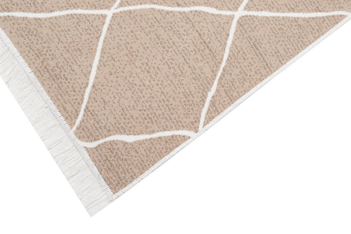 TEPPICH AZTECA Creme 160/230 cm - Creme, Naturmaterialien (160/230cm) - Tapiso