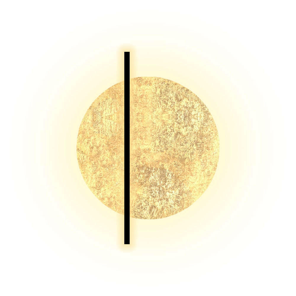 s.luce Led-Wandlampe Gold 40x40x40 cm