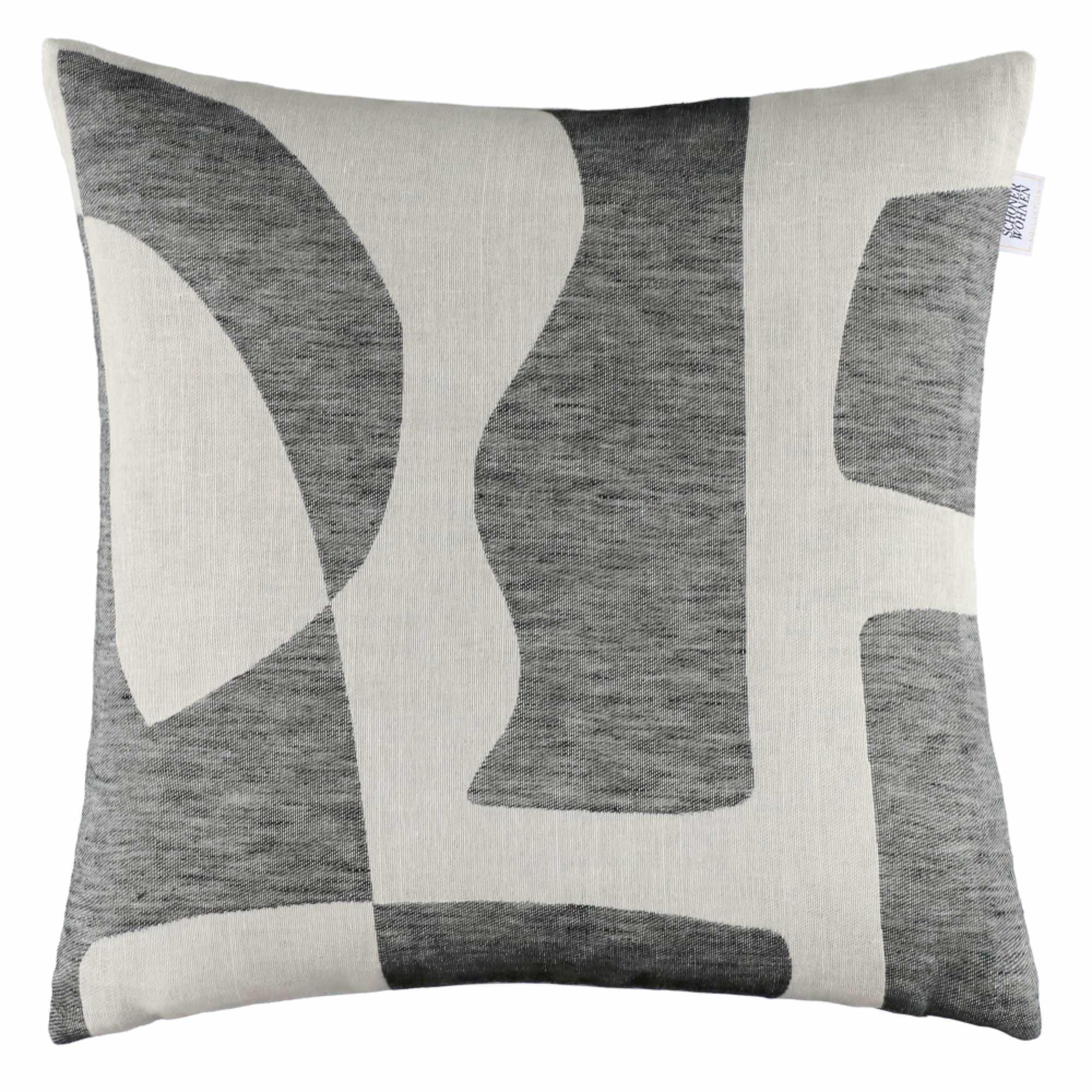 OBAL na vankúš PIECE - antracitová, textil (45/45cm) - Schöner Wohnen