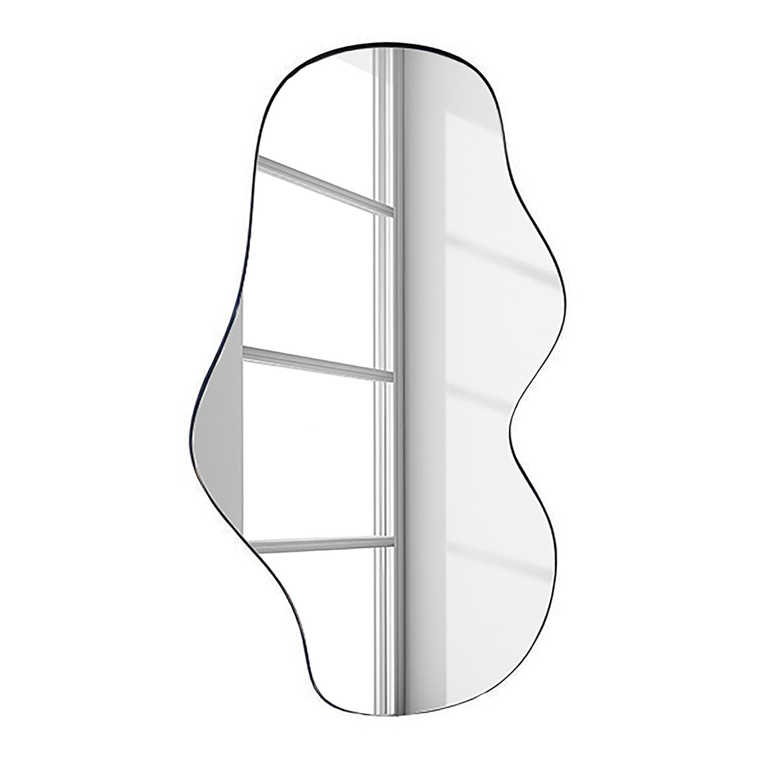 SPIEGEL - Schwarz - Schwarz, Holzwerkstoff/Metall (60/110/2.5cm) - home24