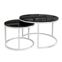 COUCHTISCH CIRI 2-in-1 Hochglanz - Weiß, Holzwerkstoff (70/70/48cm) - Lookway