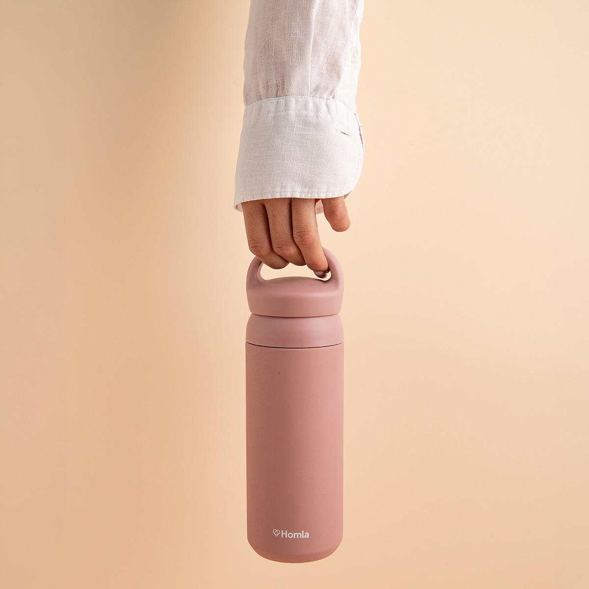 THERMOSFLASCHE Cocoa rosa 500 ml - Rosa, Metall (0.5L) - Homla