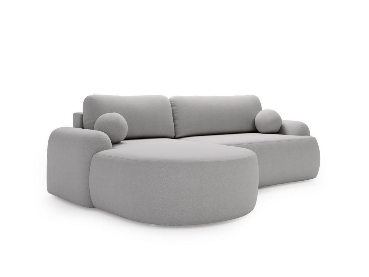 ECKSOFA Aurio Grau Links - Grau, Holz/Textil (177/261cm) - Graingold