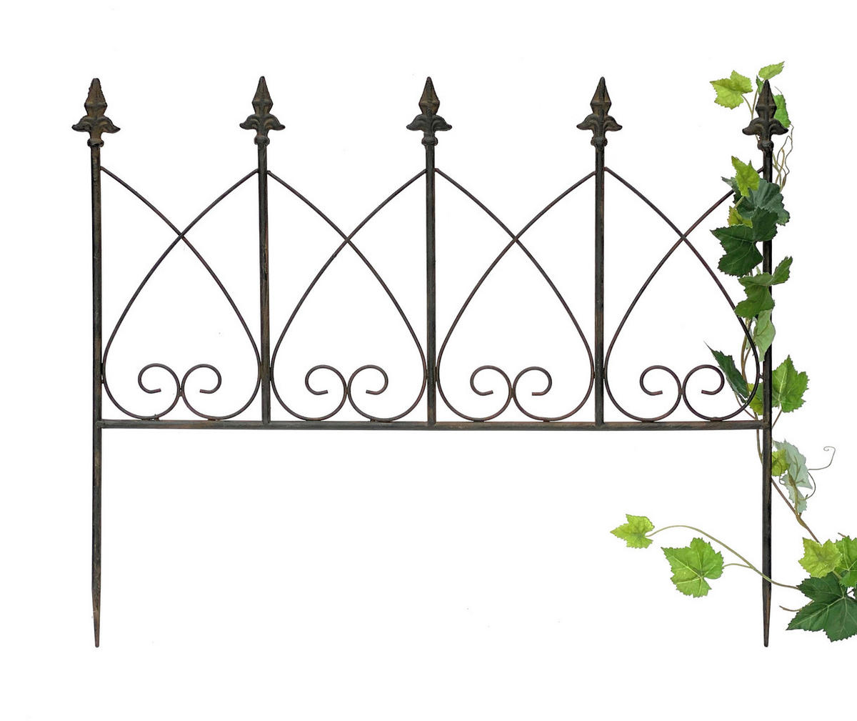 RANKHILFE Freistehend Metall Dunkelbraun 60 cm - Braun, Metall (60/50/8cm) - DanDiBo