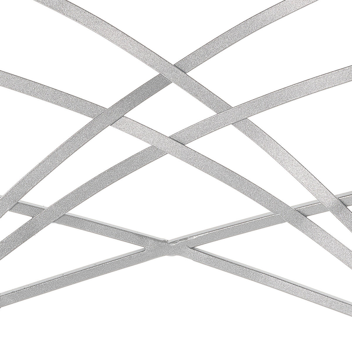 STUHL 2er-Set Metall Silber Girard - Silberfarben, Textil/Metall (41/91/42cm) - Beliani