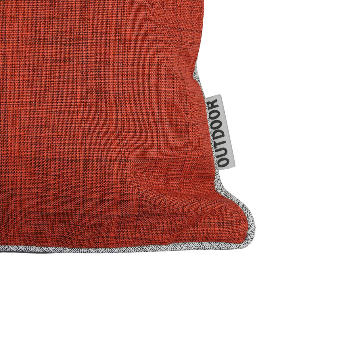 KISSENBEZUG Outdoor meliert 40x40 cm Rot - Rot, Textil (40/40cm) - TiborTex