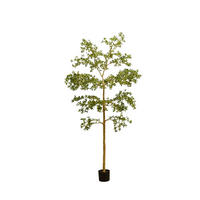 KUNSTBAUM Künstlicher schwarzer Olivenbaum - Finja 290 cm - Grün, Kunststoff (290cm) - Emerald