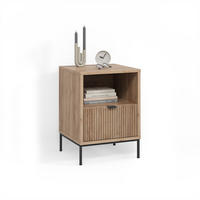 NACHTTISCH Aterno Viking Oak mit 1 Schublade - Eichefarben, Holzwerkstoff (40/55/38.1cm) - Livinity®