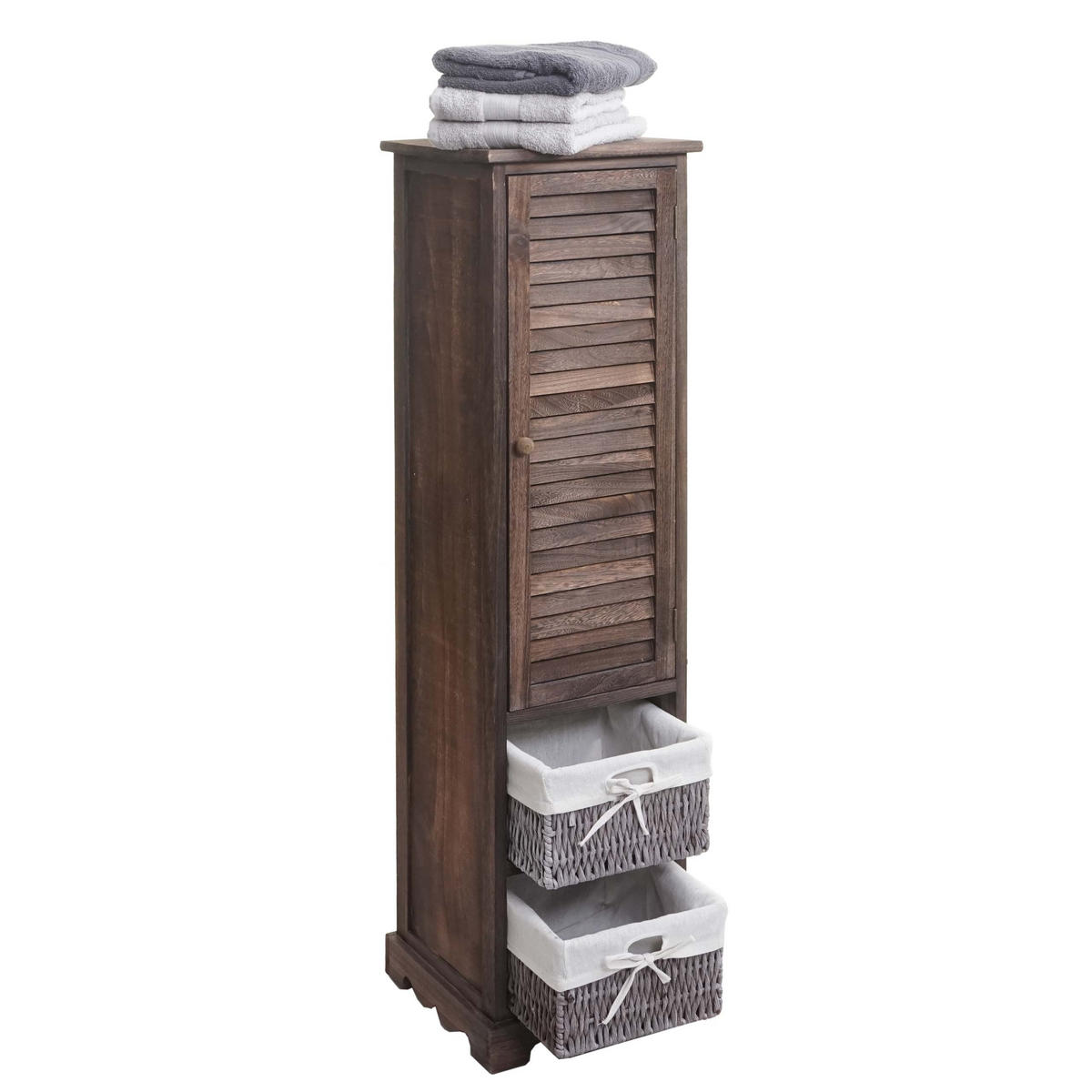 BADEZIMMERKOMMODE Braun - Braun, Holz (27/120/29cm) - MCW