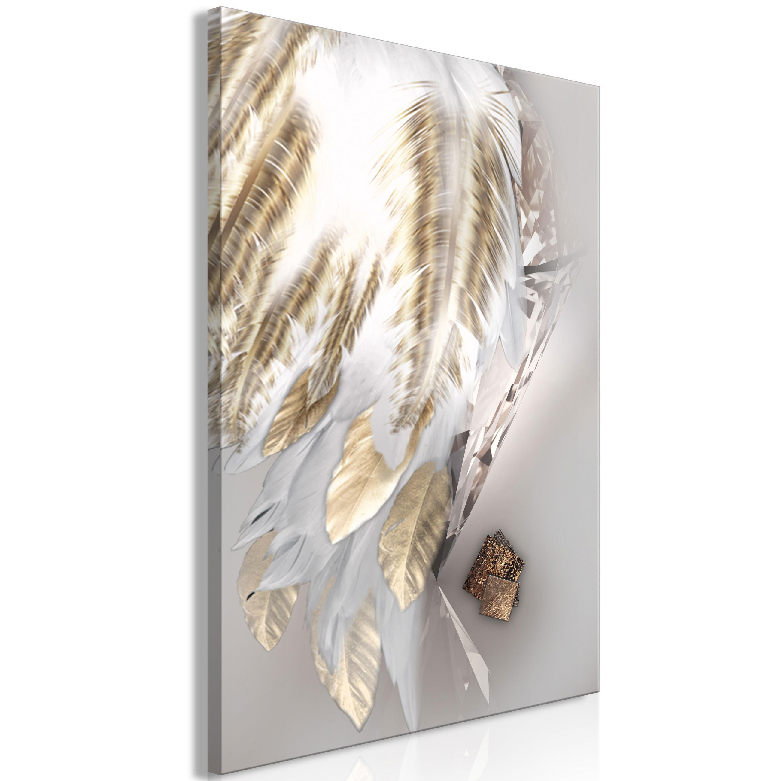 KUNSTDRUCK Gold 80/120 cm - Goldfarben/Grau, Textil (80/120cm) - KUNSTLOFT