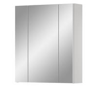 BADEZIMMER Spiegelschrank in weiß Badschrank 3-türig 60 x 70 cm Cover - Weiß, Glas/Holzwerkstoff (60/70/18cm) - Inn.Furn