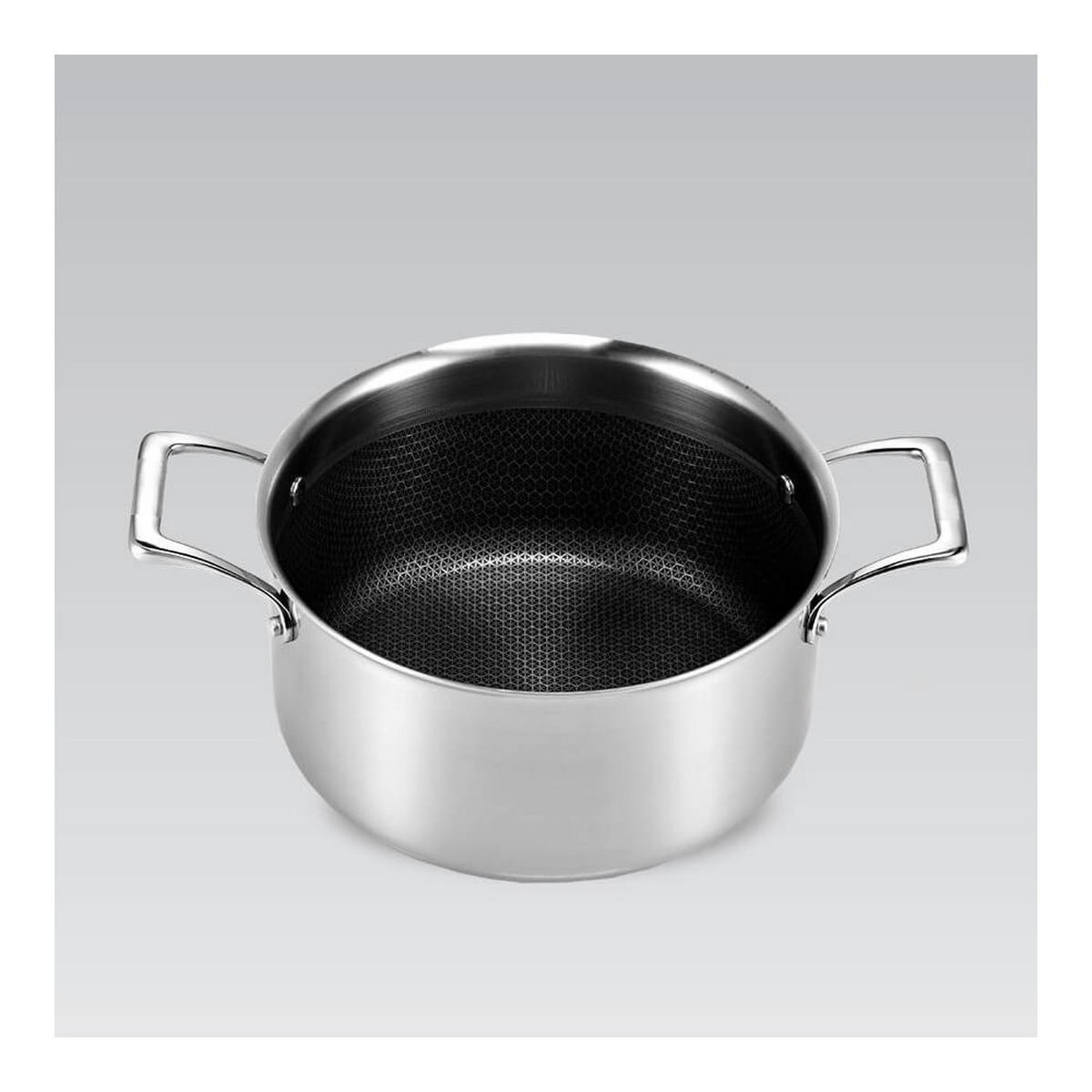 TOPF Silber 30/20/13 cm MR350420 - Silberfarben, Metall (20cm) - Maestro 