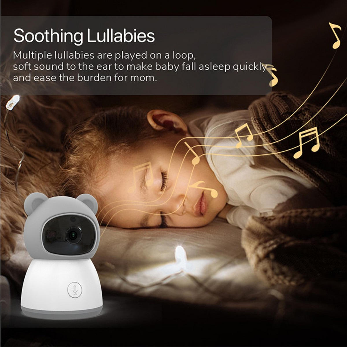 BABYPHONE, EU-Stecker, 2-Megapixel-Auflösung - Weiß, Kunststoff - Authentics