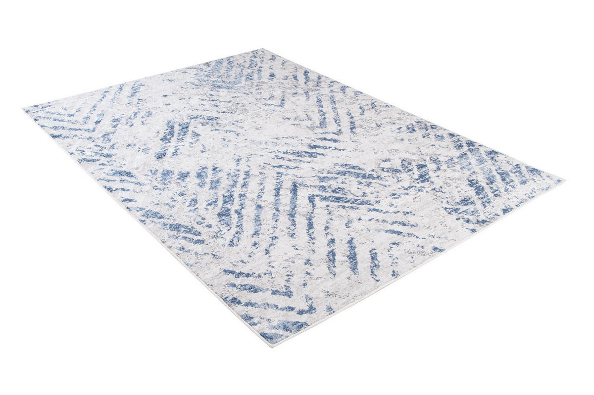 TEPPICH SKY Blau Grau 120 x 170 cm - Blau, Kunststoff (120/170cm) - Tapiso