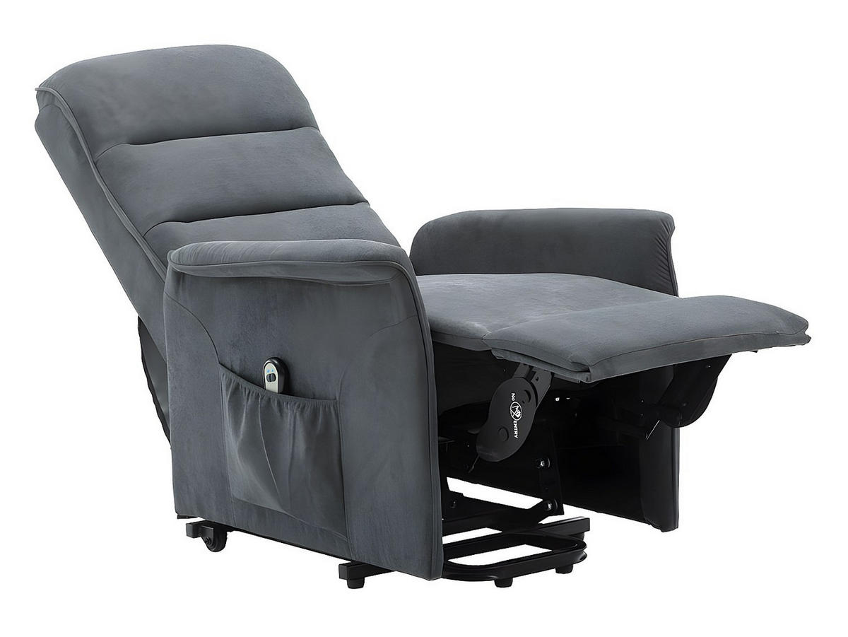 RELAXSESSEL Fernsehsessel elektrisch - Stoff - Anthrazit - CAPUCINE - Anthrazit, Textil (73/100/94cm) - Vente-Unique