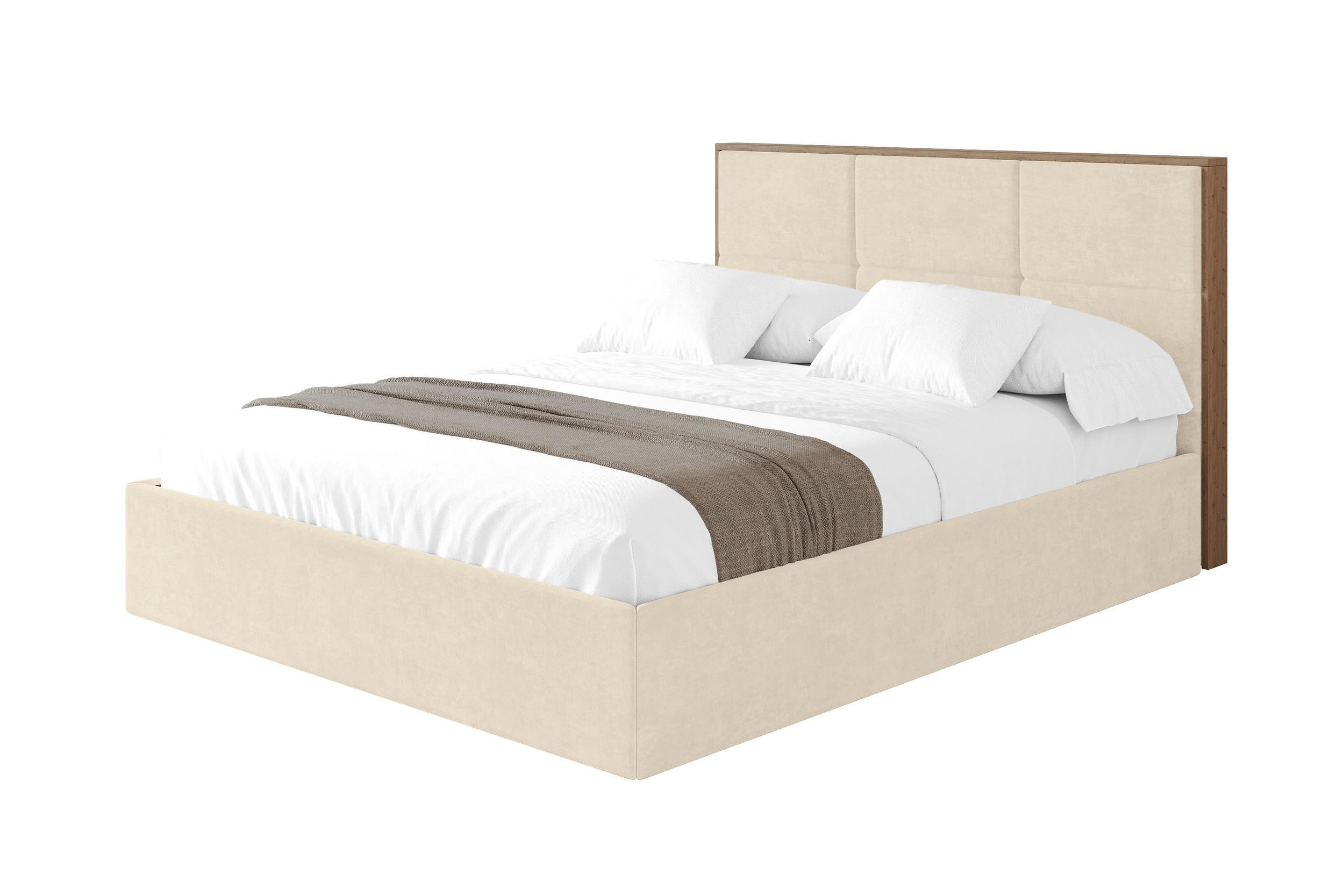 Altdecor Polsterbett Beige 180x200 cm