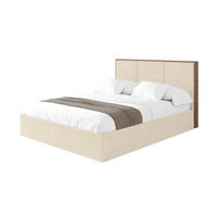 POLSTERBETT mit Bettkasten und Lattenrost, Bett mit Matratze H3/H4 - LILA 140x200 Beige - Beige, Holzwerkstoff/Textil (140/200cm) - ALTDECOR