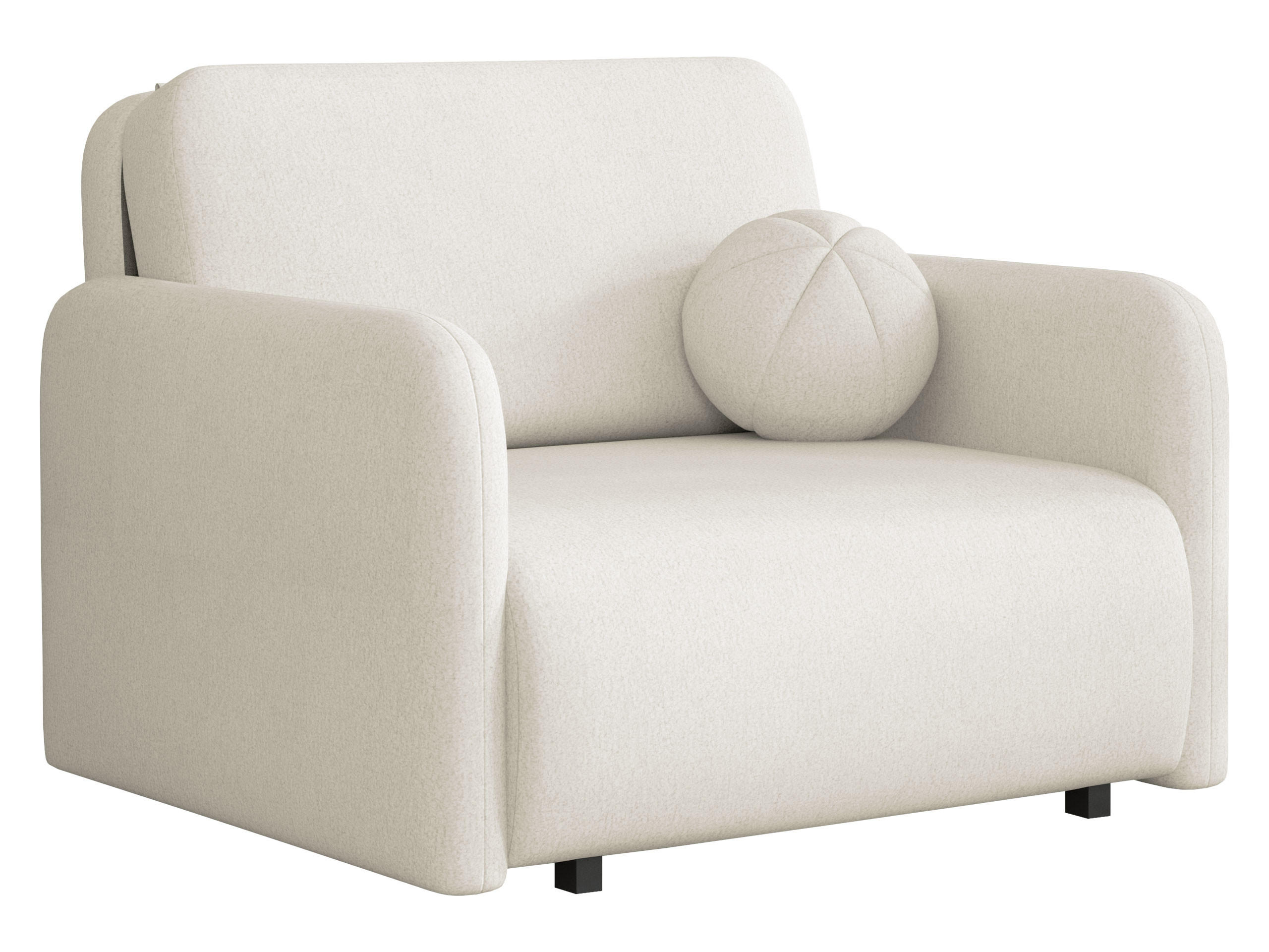 SCHLAFSOFA Viva Sun I - Creme/Schwarz, Holz/Textil (100/85/103cm) - MIRJAN24
