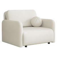 SCHLAFSOFA Viva Sun I - Creme/Schwarz, Holz/Textil (100/85/103cm) - MIRJAN24